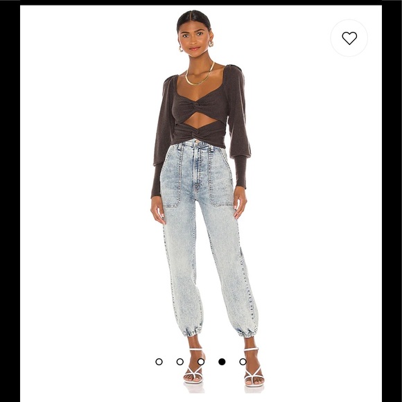 REVOLVE Ayla cut out knit top sweater XS - Picture 3 of 7